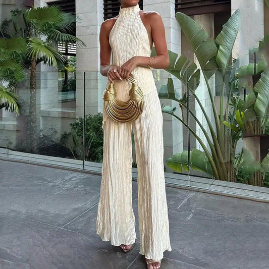 2023 Women's Fashion Two-Piece Backless Set