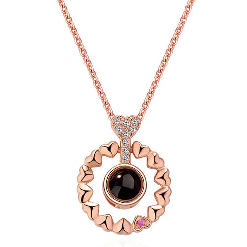 100 Languages "I Love You" Projection Necklace