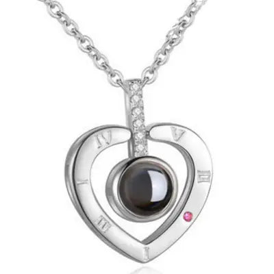 100 Languages "I Love You" Projection Necklace