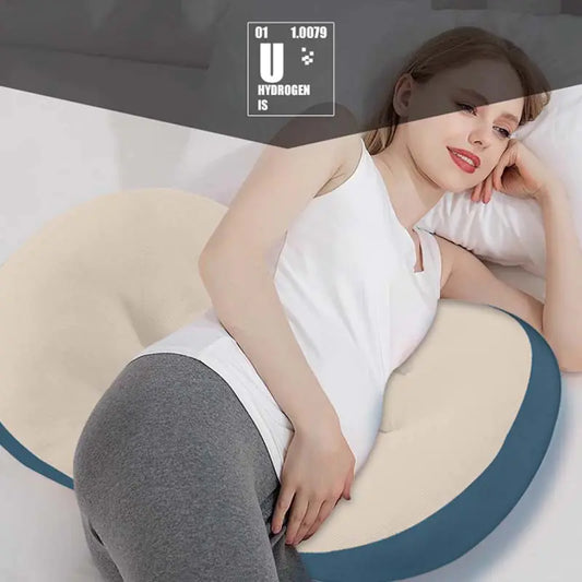 Pregnancy Pillow with Waist and Belly Support for Side Sleepers