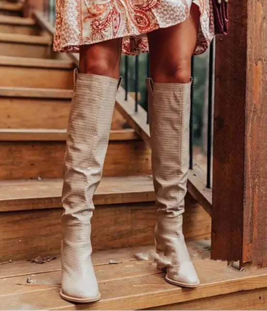 Over The Knee Heel Boots Height: 21 inches