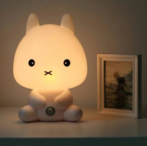 Cartoon Table Lamp, Eye-Caring Panda and Rabbit Light