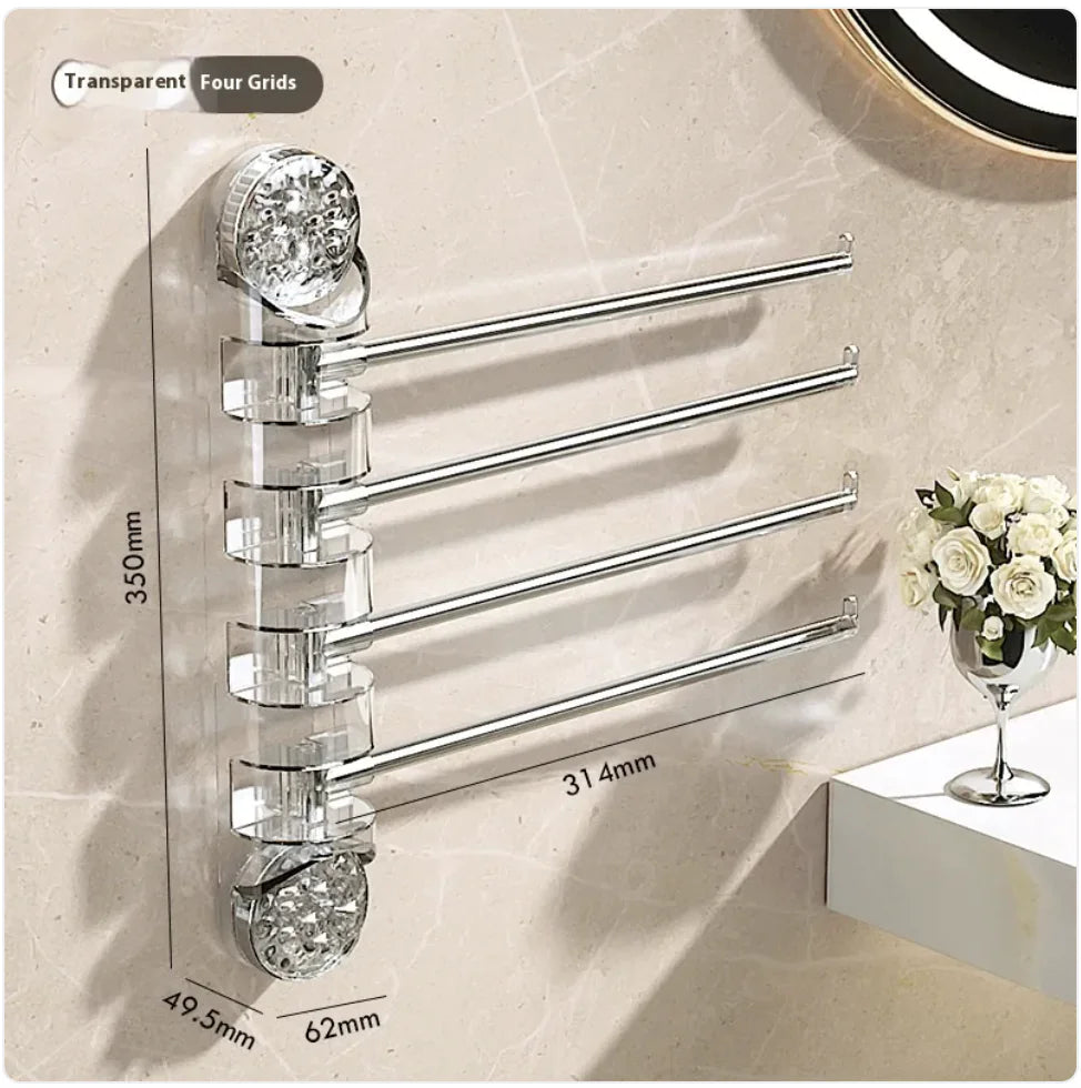 Punch-Free Rotating Towel Rack
