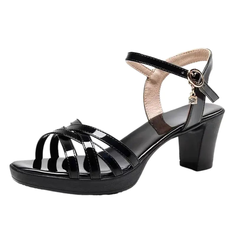 Women's Summer Chunky Heeled Open-Toe Sandals 2023