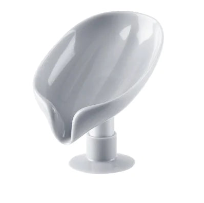 Creative Leaf-Shaped Soap Holder with Suction Stand