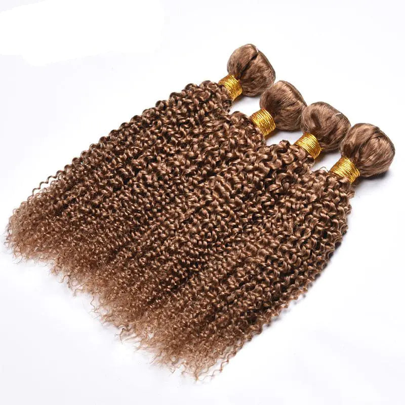 Brazilian Kinky Curly Wave Human Hair Wig – 100% Echt Haar – Kleur 27#