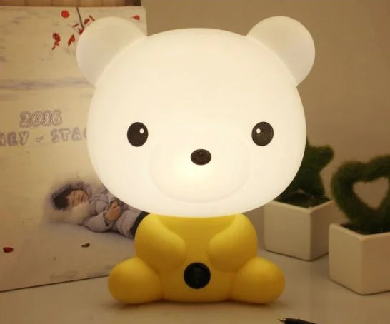Cartoon Table Lamp, Eye-Caring Panda and Rabbit Light
