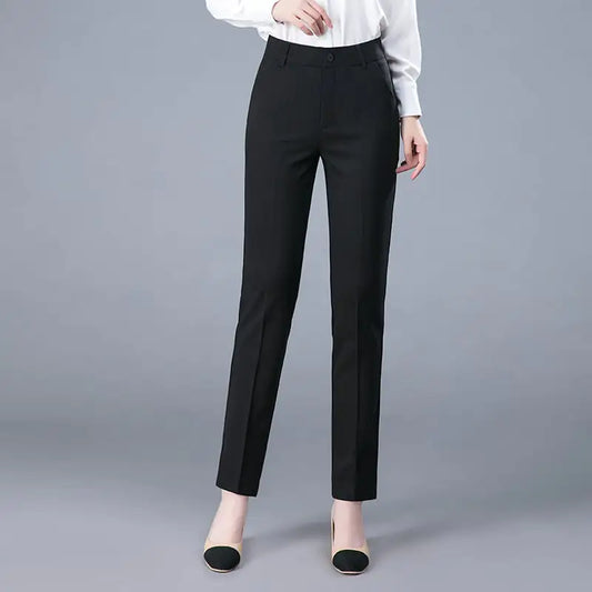 Women's Casual Straight Leg Professional Suit Pants