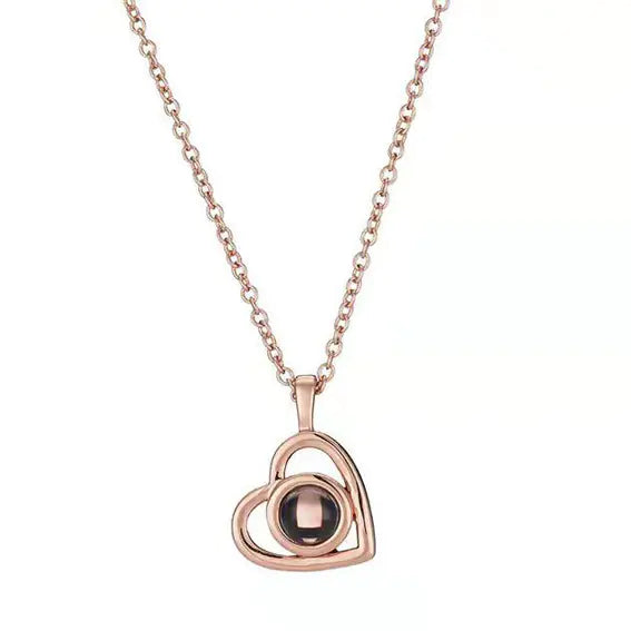 100 Languages "I Love You" Projection Necklace