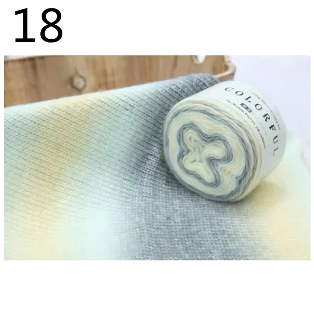 Gradient Rainbow Cotton Yarn for Knitting and Crochet