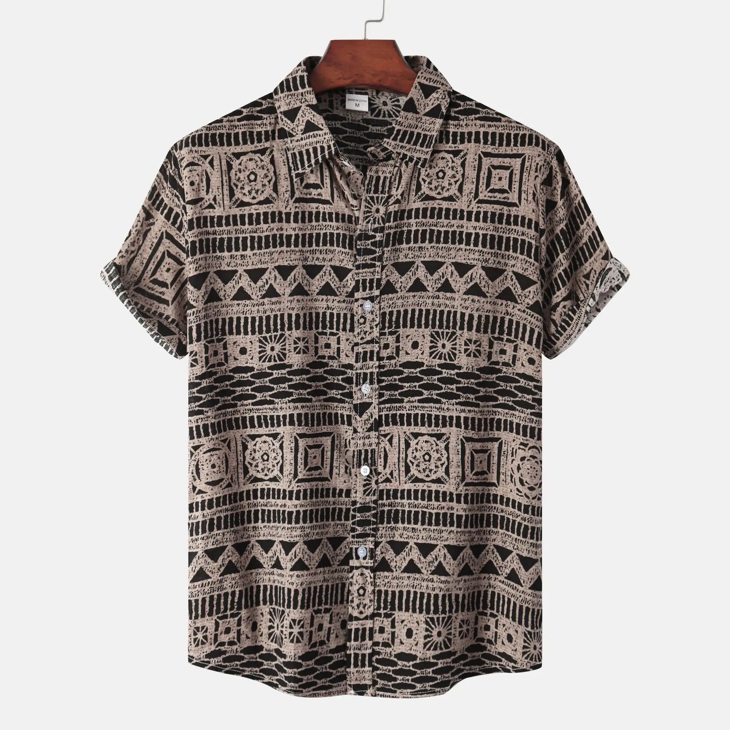 Men's Floral Short-Sleeved Shirt - Summer Collection