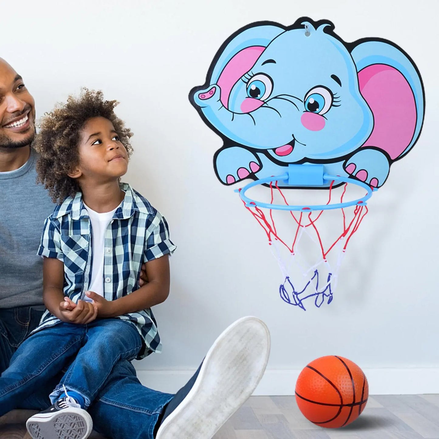 Cartoon Animal Basketball Stand for Indoor Outdoor Play