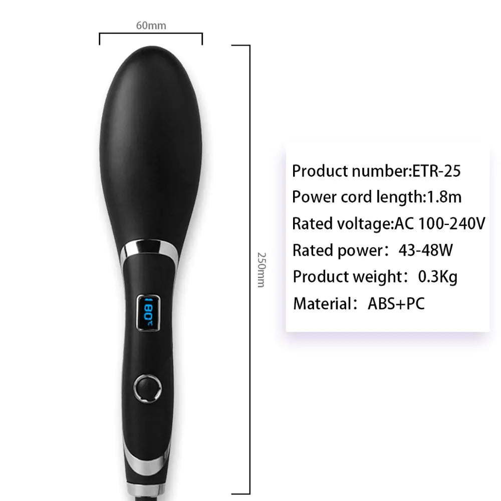 Ionic Straightening Comb and Curling Iron Combo