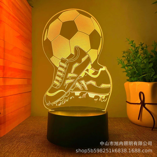 3D Football Night Light - Creative Kids Gift Lamp