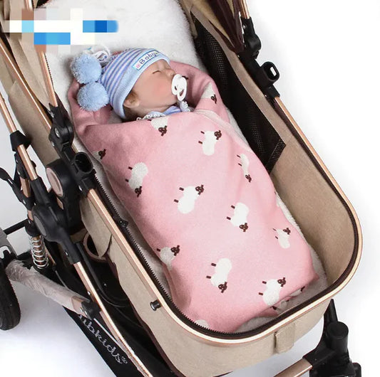 Baby Sheepskin Blanket & Windproof Cover – Warmte & Comfort voor Kleintjes