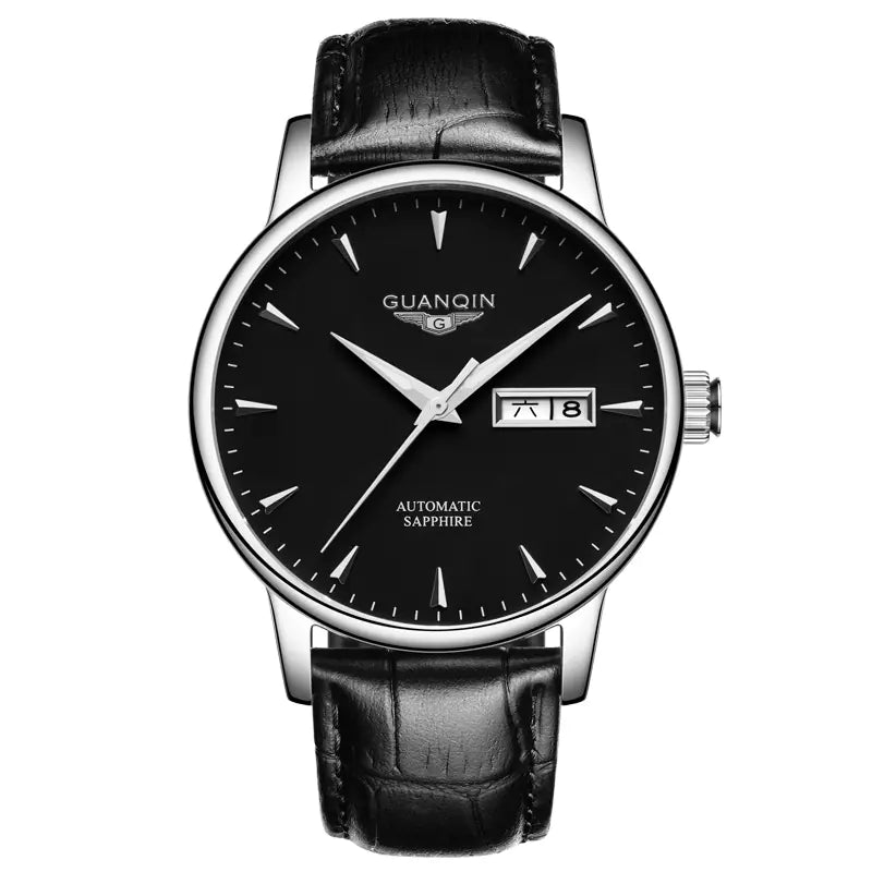 Men's Waterproof Automatic Mechanical Watch with Steel Band