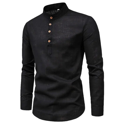 2024 Men's Stylish Slim Fit Long Sleeve Shirt