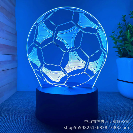 3D Football Night Light - Creative Kids Gift Lamp