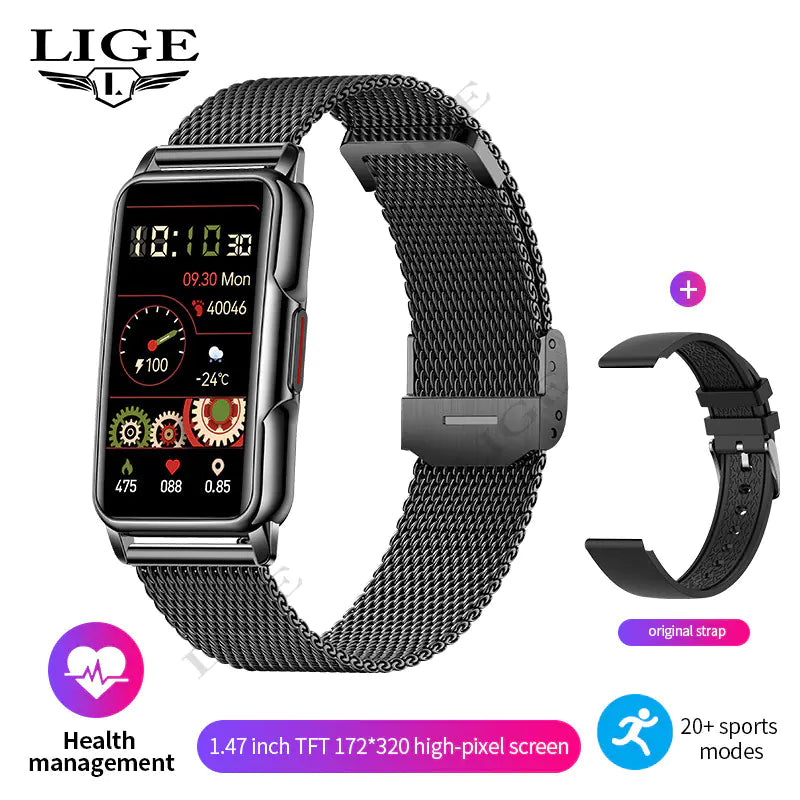 LIGE Smart Sports Watch with Multi-Function Features for men and women