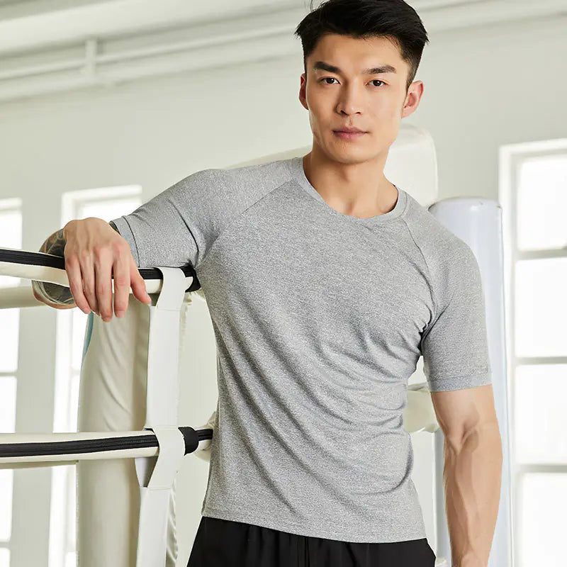 Men's Fitness Short Sleeve Quick-Dry Casual T-Shirt XS to 3XL