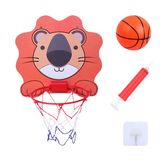 Cartoon Animal Basketball Stand for Indoor Outdoor Play