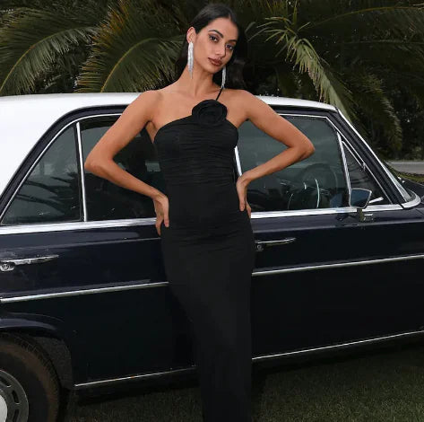 Elegante Backless Halter Jurk voor Dames