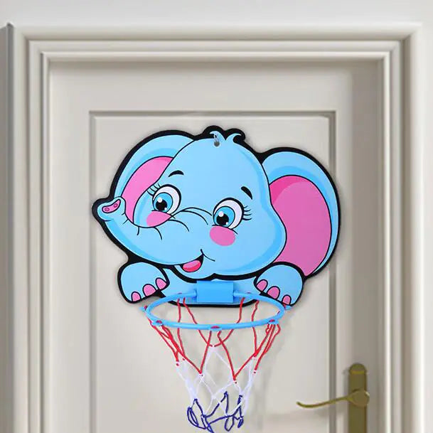 Wall-Mounted Indoor Basketball Hoop for Kids - FkriTigrinya