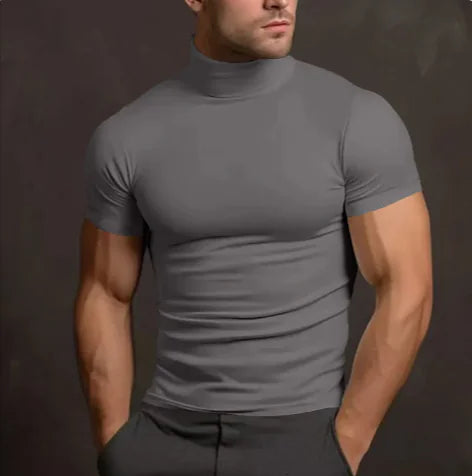 Men's Slim Fit Turtleneck Tee