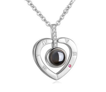 100 Languages "I Love You" Projection Necklace