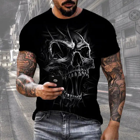 3D Printed Casual Men's T-Shirt - Everyday Scene