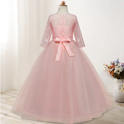 Girls' Long Sleeve Wedding Flower Girl Dress  130cm to 170cm,