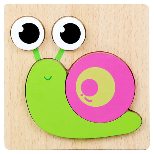 3D Wooden Puzzle Educational Toy for Kids (Wholesale) - FkriTigrinya