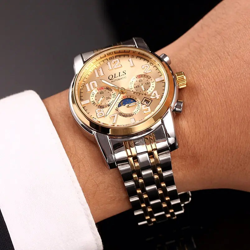 Waterproof Steel Band Business Casual Men's Watch