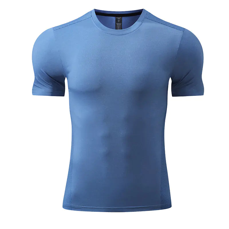 Men's Quick-Dry Short Sleeve Sports T-Shirt for Summer sizes from XS to 5XL