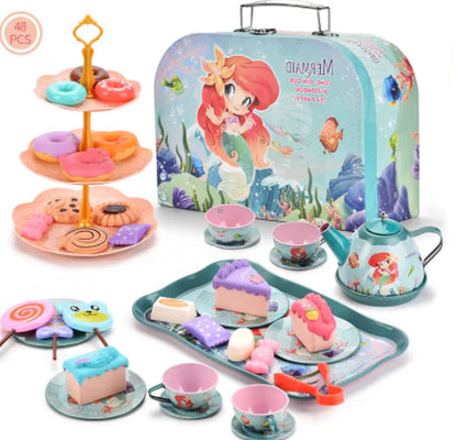 Girls Play House Simulation Dessert & Tea Toy Set - FkriTigrinya