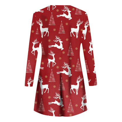 Women's Long Sleeve Christmas Party Dress