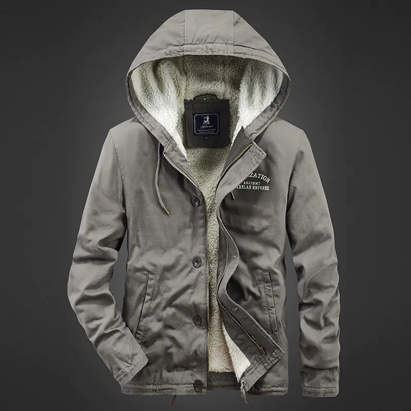 Men's Cotton Loose Fit Casual Lapel Jacket