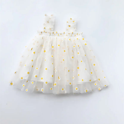 Zomerjurk voor Meisjes – Prinsessenstijl met Borduursels