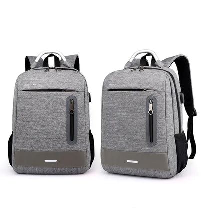 Oxford Cloth USB Charging Shoulder Laptop Bag - FkriTigrinya
