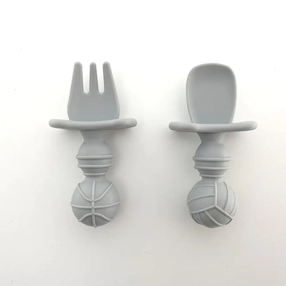 Silicone Baby Tableware Set with Suction Bowl and Owl