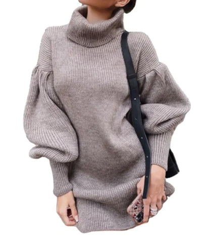2020 Autumn Winter Women's Knit Sweater Dress