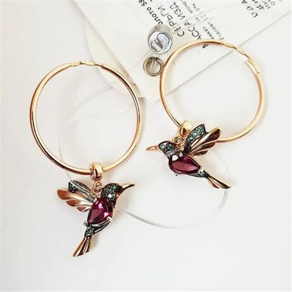 Hummingbird Earrings – Kleurrijke Elegantie met Natuurlijke Inspiratie