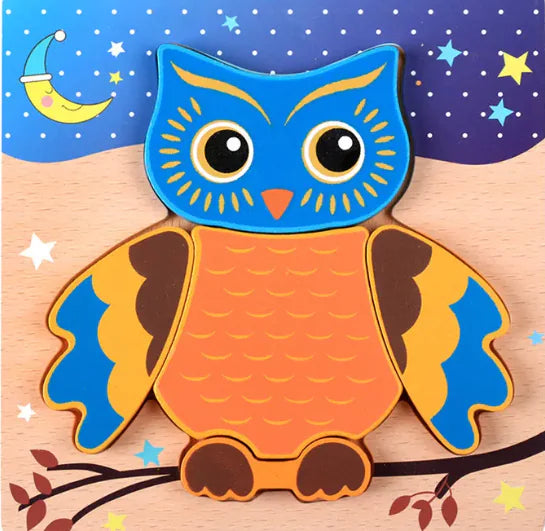 3D Animal Puzzle Set ናይ ዝተፋላለዪ እንስሳታት ፑዘል ንህጻናት እዳኣዛናገዐ ዝምህር