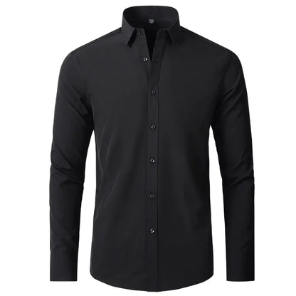 Men's Wrinkle-Resistant Stretch Dress Shirt (Thin Fit)