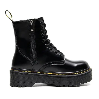 Lace-Up Motorcycle Boots 100% leather