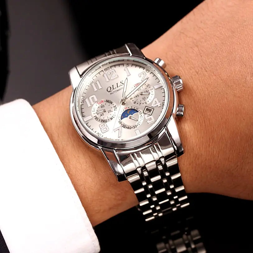 Waterproof Steel Band Business Casual Men's Watch