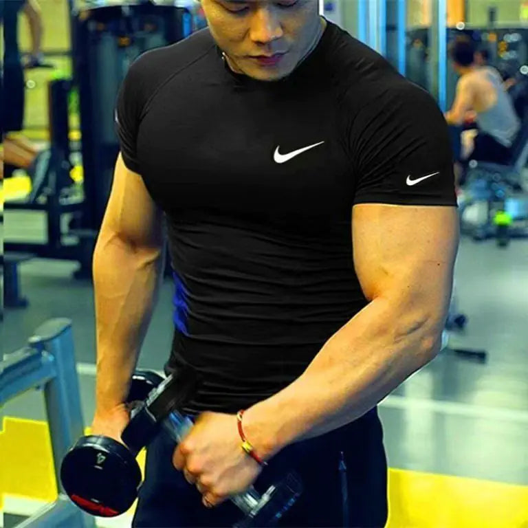 Men's Korean Slim Fit Quick-Dry Sports T-Shirt