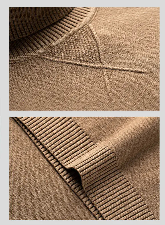 Men's Turtleneck Sweater, Slim Fit Knit Top  S to XXXL,