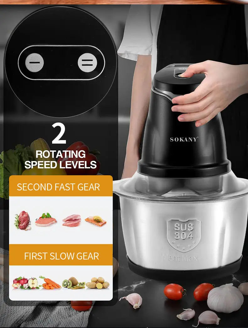Multifunctional Electric Meat Grinder and Mixer