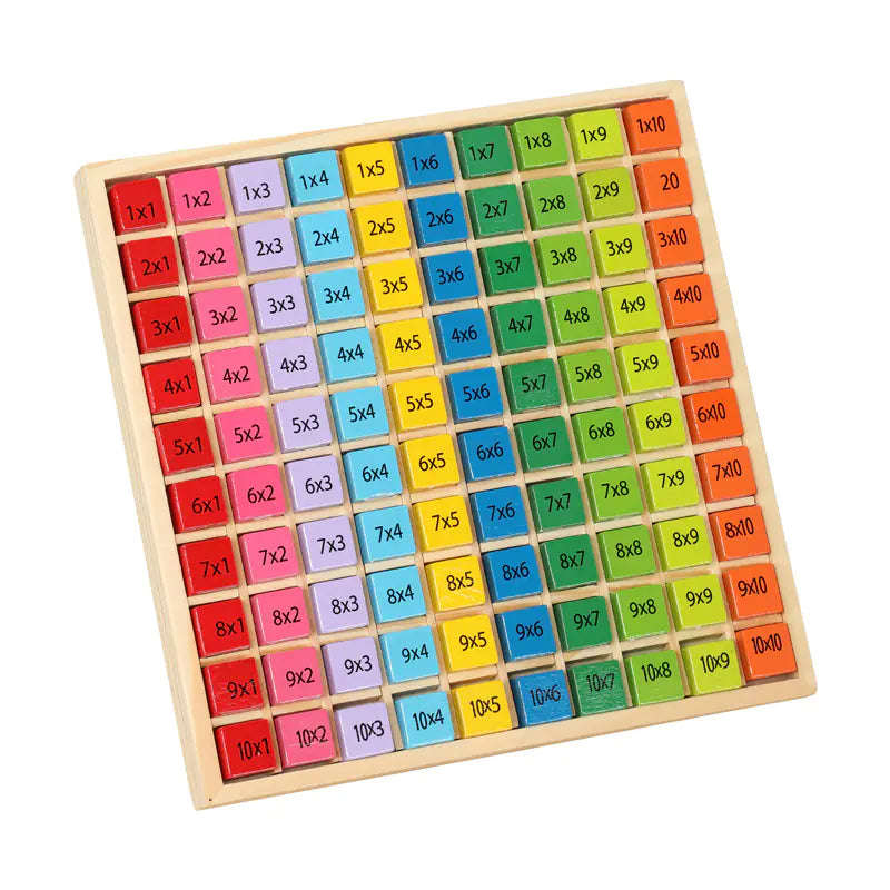 Wooden Educational Multiplication Table Toy for Kids - FkriTigrinya